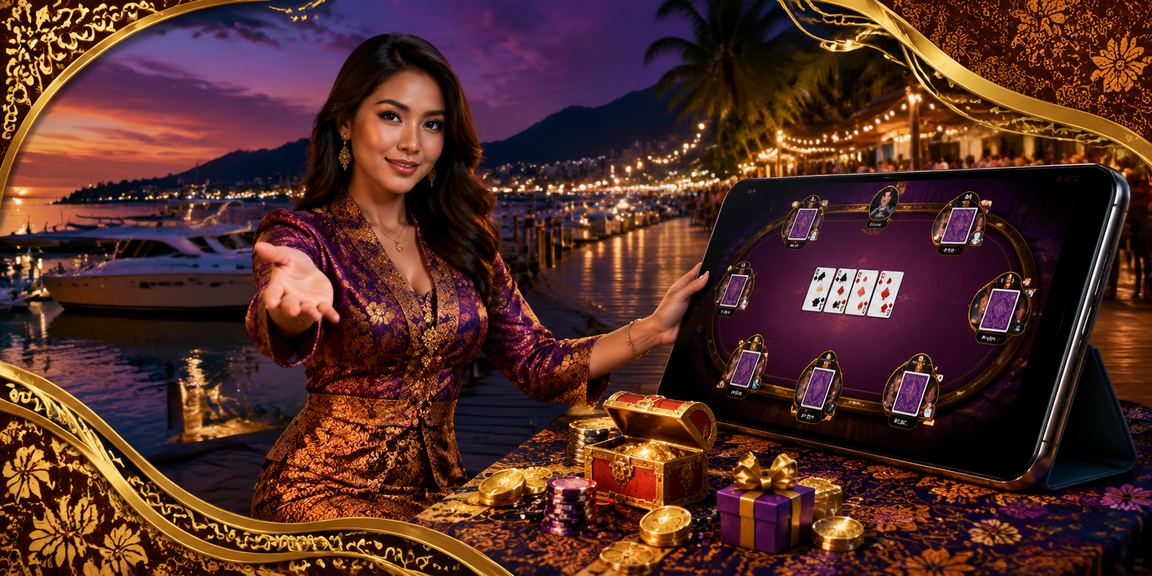 Pengguna di Pulau Pinang menikmati permainan Teen Patti dengan tema batik dalam talian